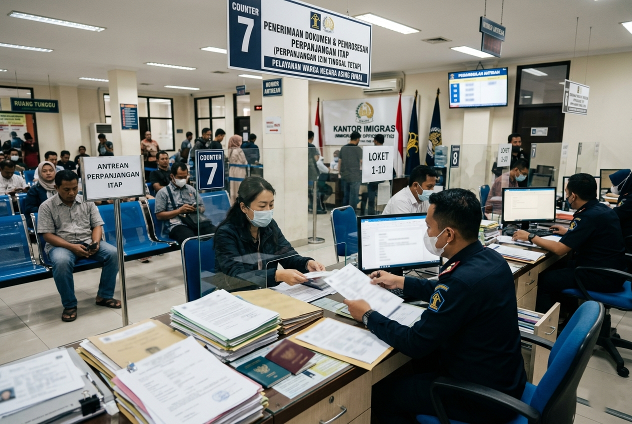 Kantor imigrasi tempat pengurusan perpanjangan izin tinggal tetap