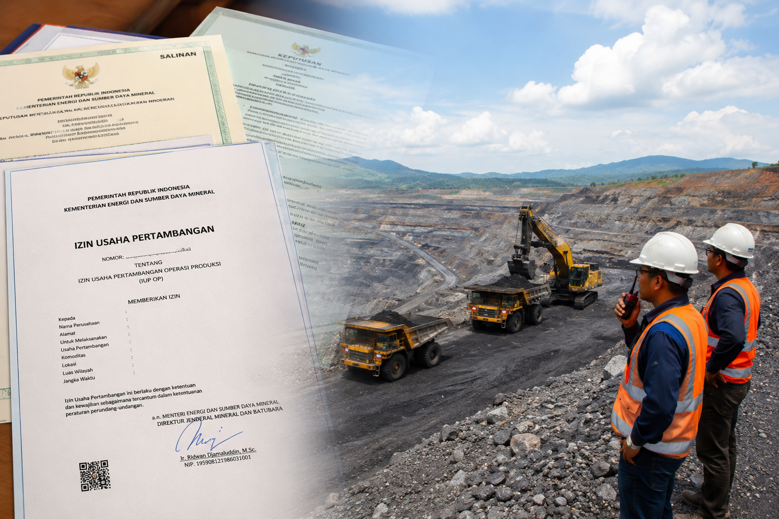 Tim ahli sedang melakukan survei geologi untuk studi kelayakan tambang