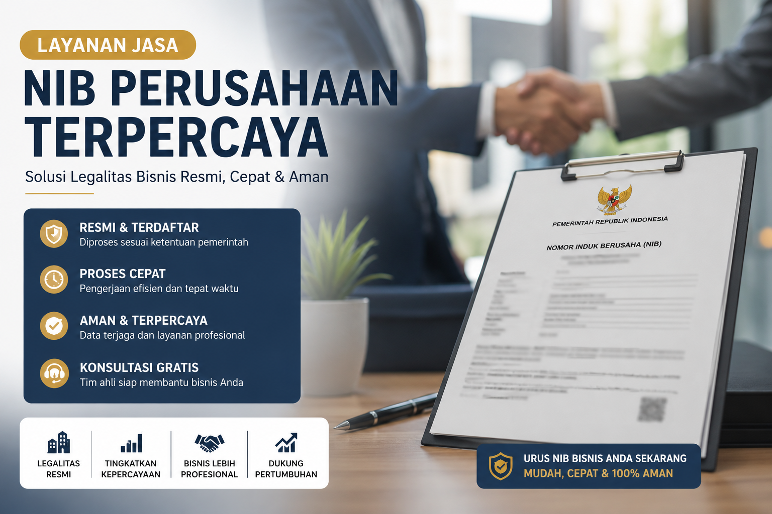 Layanan Jasa NIB Perusahaan Terpercaya untuk legalitas bisnis.